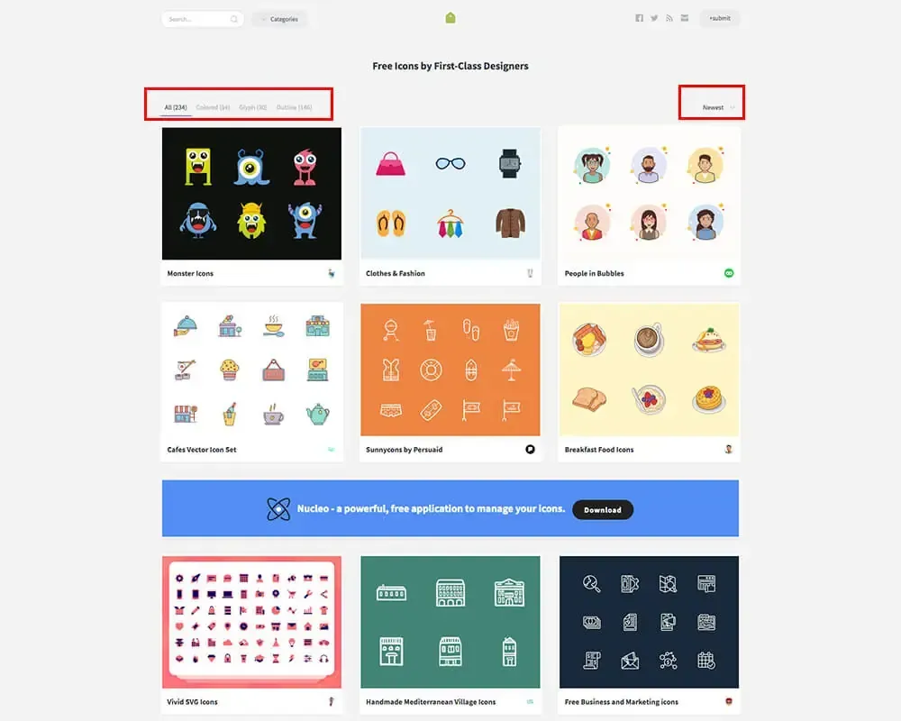 IconStore 免費圖示下載：設計師繪製、可商用的圖示素材網站